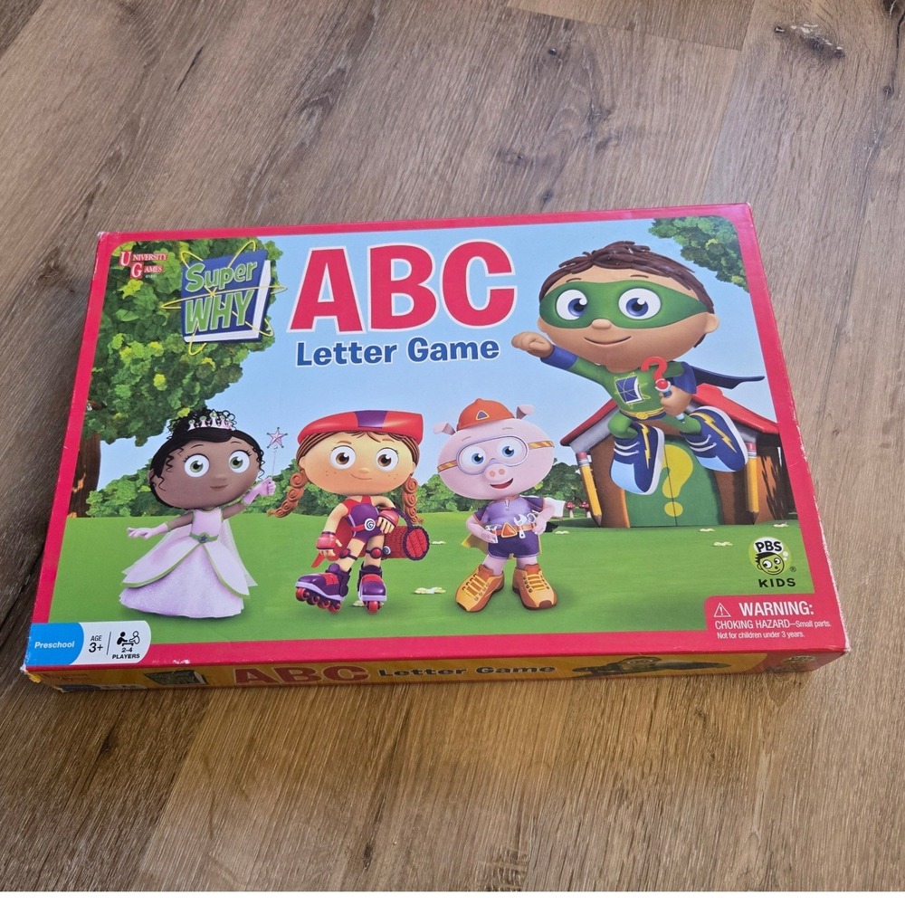 Super Why ABC Letter Game PBS Kids  Games Preschool Literacy Board Game